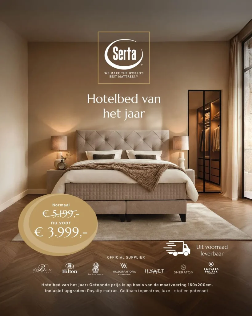 Hotelbed Serta actie